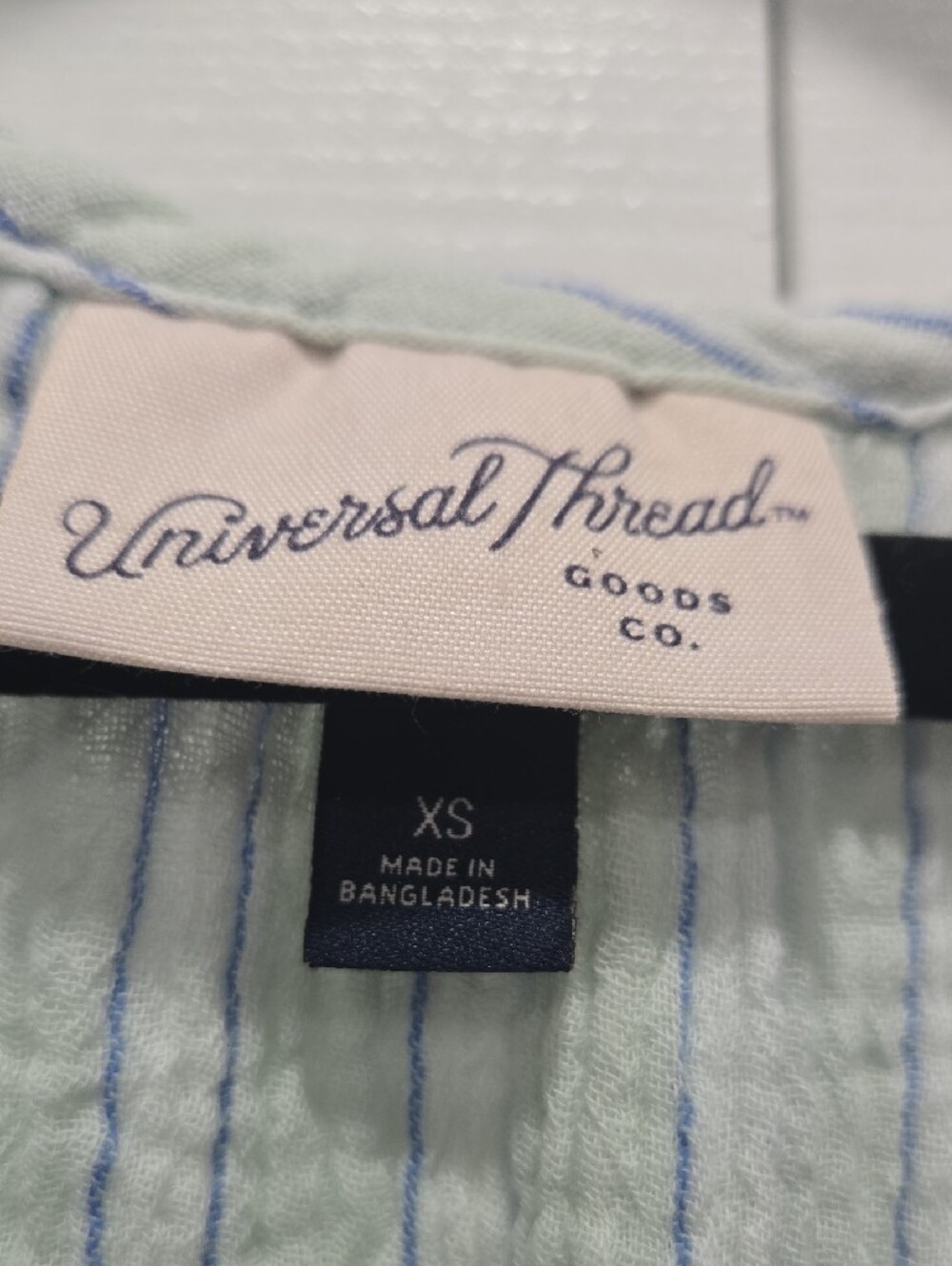 Universal Thread Mint Green and White Striped Sleeveless Dress-XS - Picture 3 of 8